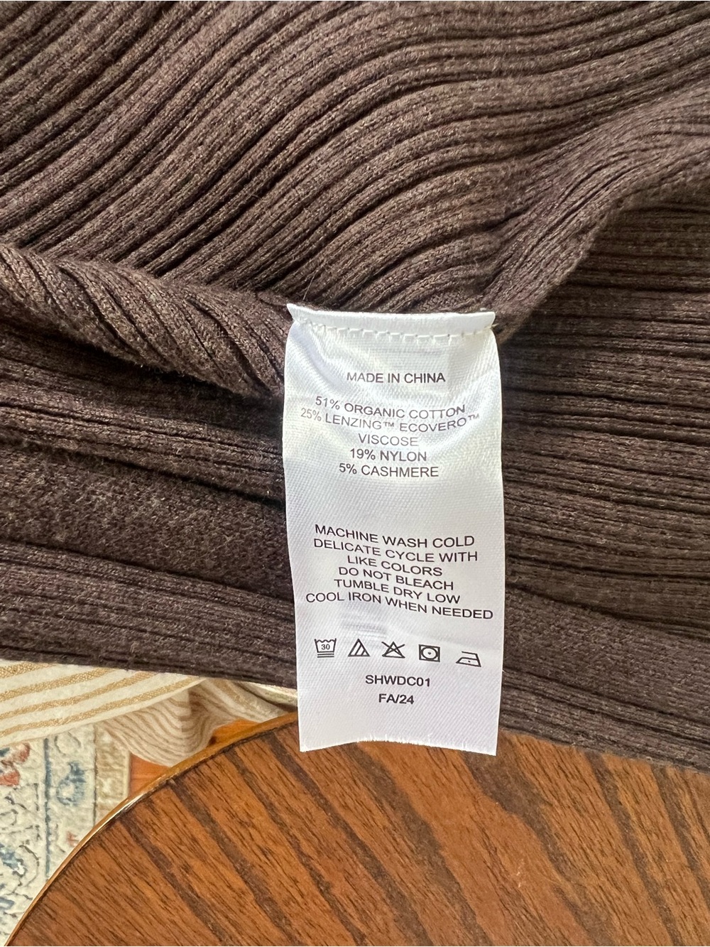 Quince Cotton Cashmere Ribbed Sleeveless Midi Dress - Picture 8 of 8